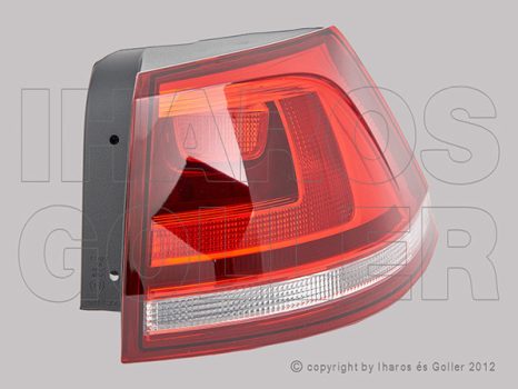 VW Golf VII/1 2012.10.01-2016.10.31 H.lámpa üres jobb külső sötétített (Variant) (10ZZ)
