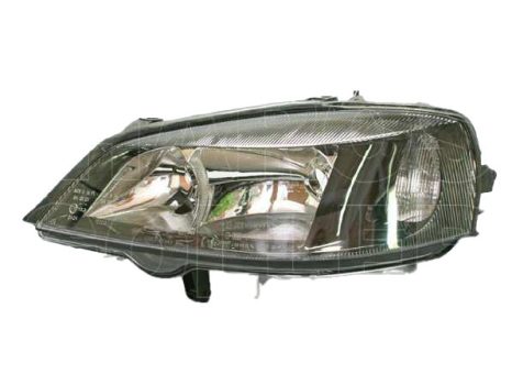 Opel Astra G 1997.09.01-2003.08.31 Fényszóró H7/HB3 bal fekete házas (motoros állítás, motor nélkül) DEPO (0N0Y)