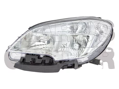 Opel Mokka 2012.09.01-2016.09.01 fényszóró HB3/H7+napp.f. bal króm házas (motorral) DEPO (1CZI)