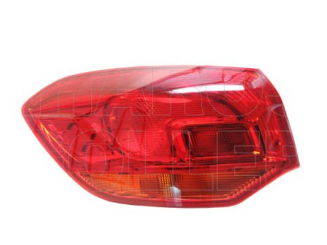 Opel Astra J/1 2009.09.01-2012.08.31 Hátsó lámpa üres bal külső, piros (Kombi) (001N)