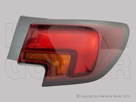 Opel Astra K/1 2015.06.01-2019.07.02 Hátsó lámpa üres jobb, külső (5 ajtós) (1E34)