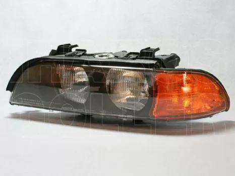 BMW 5 (E39) 1995.12.01-2000.08.31 Fényszóró FF-H7/HB3 sárga villogó bal DEPO (0LCM)