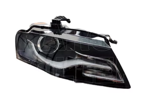 Audi A4 2007.11.01-12.01.31 fényszóró jobb XENON/LED,nappali fénnyel,el.nélk.,(motorral)DEPO (15E4)