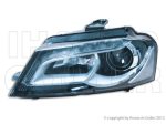   Audi A3 8P(3 ajtós) 2008.05.01-2012.08.31 Fényszóró bal XENON/LED, fekete házas (motorral) DEPO (04D4)