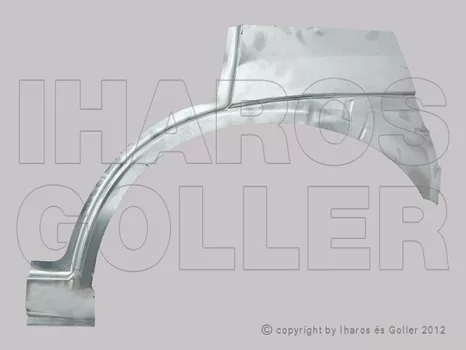 Opel Corsa C 2000.09.01-2006.08.31 Hátsó sárvédő javítóív bal 5 ajtós (1LL1)