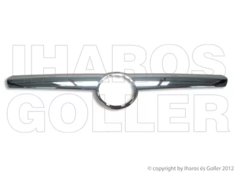 Opel Zafira 2005.09.01-2007.08.31 Króm díszléc hűtődíszrácsra, emblémahellyel  (1631)