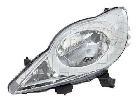 Peugeot 107 2012.04.01-2014.12.31 Fényszóró H4 bal (motoros állítás, motor nélkül) DEPO  (084X)