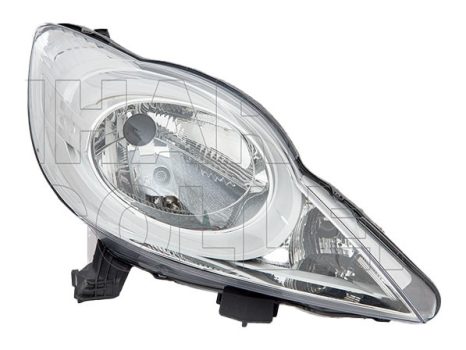 Peugeot 107 2012.04.01-2014.12.31 Fényszóró H4 jobb (motoros állítás, motor nélkül) DEPO (084Y)