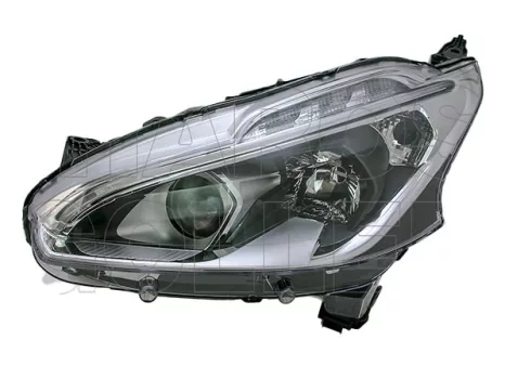 Peugeot 208 (A9) 2015.06.01-2018.05.30 Fényszóró 2H7+LED bal (belülről állítható is) DEPO (1A2L)