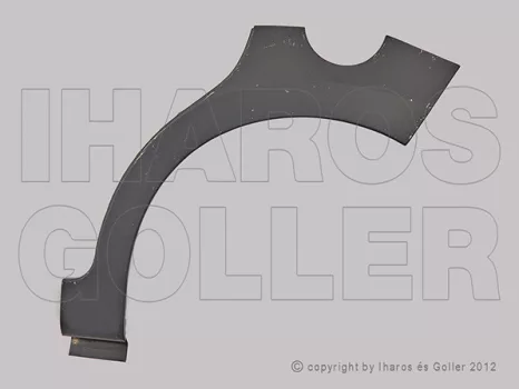 Peugeot 207 2006.06.01-2013.06.30 Hátsó sárvédő javítóív bal 5 ajtós (1A0V)