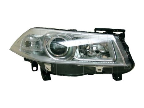 Renault Megane 2006.01.01-2008.10.31 Fényszóró H7/H1 jobb, ezüst h. (motoros állítás, motor nélkül) DEPO (0XGG)