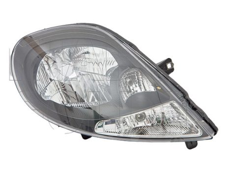 Nissan Primera (P12) 2002.03.01-2007.12.31. fényszóró H4 jobb fehér villogó, fekete házas (motoros állítás, motor nélkül) (1DZG)