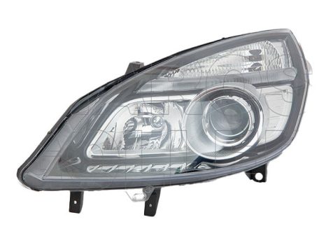 Renault Megane Scenic 2006.04.30-2009.05.31 Fényszóró H1/H7 bal, sötét h. (motoros állítás, motor nélkül) DEPO (0WK2)