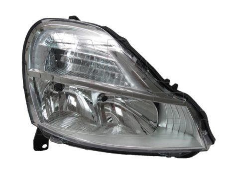 Renault Modus 2008.04.01- Fényszóró H1/H7 jobb (motoros állítás, motor nélkül) DEPO (0GIW)