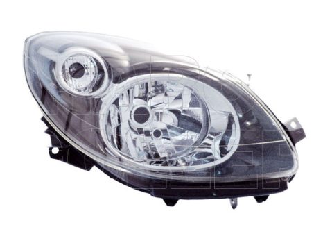 Renault Twingo 2007.08.01-2011.12.31 fényszóró H4 jobb, fekete házas (motoros állítás, motor nélkül) DEPO (0XEA)