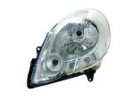   Renault Kangoo 2008.02.01-2013.06.30 Fényszóró H4 bal króm házas (motoros állítás, motor nélkül) DEPO (0ZNG)