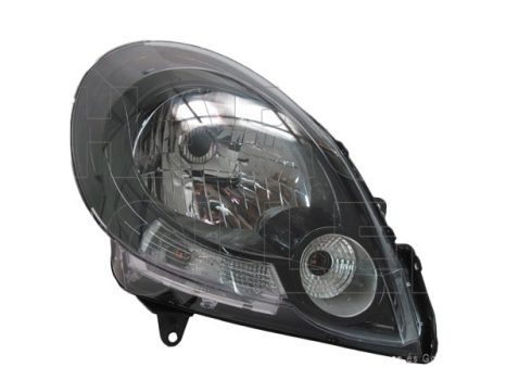 Renault Kangoo 2008.02.01-2013.06.30 fényszóró H4 jobb fekete házas (motoros állítás, motor nélkül) DEPO (0GPW)
