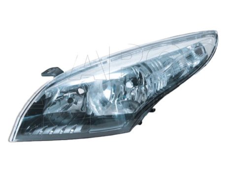 Renault Megane 2012.04.01-2013.12.31 Fényszóró 2H7 bal, fekete-króm házas (motorral) DEPO (039U)