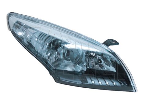 Renault Megane 2012.04.01-2013.12.31 Fényszóró 2H7 jobb, fekete-króm házas (motorral) DEPO (039V)