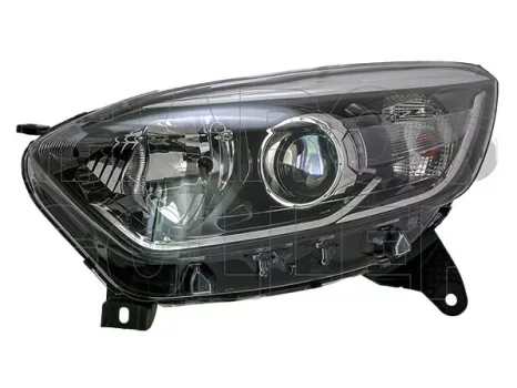 Renault Captur 2013.06.01-2016.08.30 Fényszóró H1/H1 bal króm házas (motorral) DEPO (15AP)