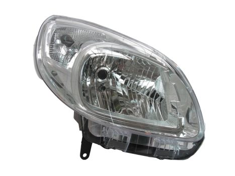 Renault Kangoo 2013.07.01- Fényszóró H4 jobb króm házas (motoros állítás, motor nélkül) DEPO (0WY9)