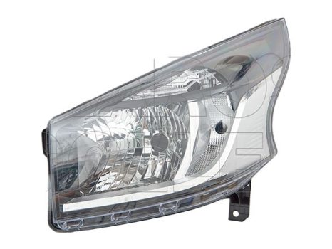 Nissan NV300 2016.11.01- Fényszóró H4+nappali fény bal (motoros állítás, motor nélkül) (1A58)