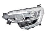   Renault Megane 2016.03.01-2020.10.08 Fényszóró 2H7+LED bal, króm ház (motoros állítás, motor nélkül) DEPO (1EF2)