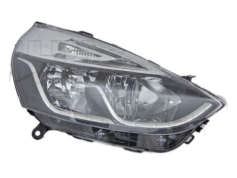 Renault Clio (Clio IV) 2016.01.01-2019.09.20 Fényszóró H1/H7 jobb króm házas(motorral) DEPO * (1LZ4)
