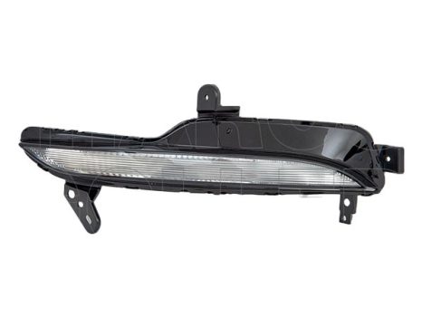 Renault Megane 2016.03.01-2020.10.08 Első villogó üres a lökhárítóba bal fehér (1B44)