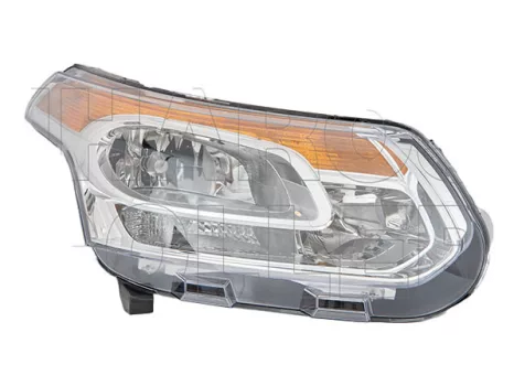 Citroen C3 Picasso 2009.10.01-2017.06.11 fényszóró H1/H7+napp.f. jobb króm házas (motorral) DEPO (1ED6)