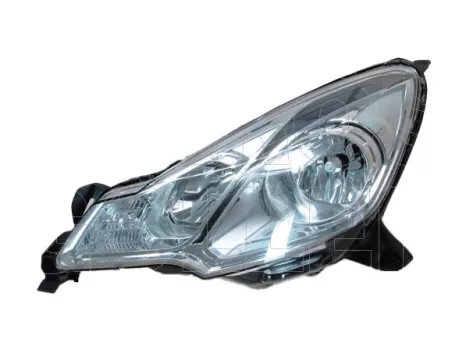 Citroen DS3 2010.03.01- Fényszóró H7/H1 bal, fekete házas (motorral) DEPO (0353)