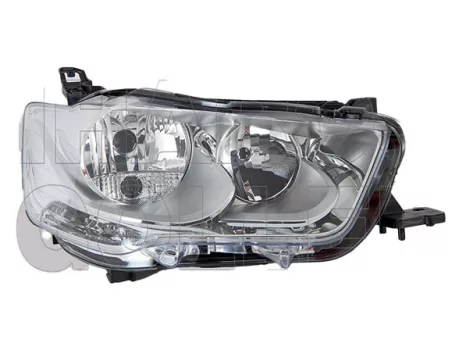 Citroen C-Elysée 2012.09.01-2017.10.30 Fényszóró H7/H1 jobb nappali fénnyel (motoros állítás, motor nélkül)DEPO (13SP)
