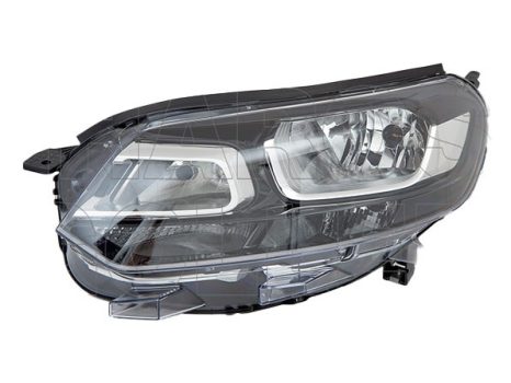 Citroen Jumpy 2016.06.01- fényszóró H1/H7 bal, fekete házas (motorral) DEPO (1HH8)