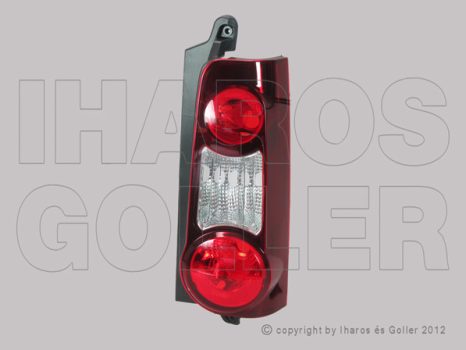Citroen Berlingo B9 2012.04.01-2015.02.01 Hátsó lámpa üres jobb (2 hátsó ajtó) (0WJA)