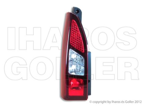 Citroen Berlingo B9 2012.04.01-2015.02.01 Hátsó lámpa üres bal (1 hátsó ajtó) (082G)