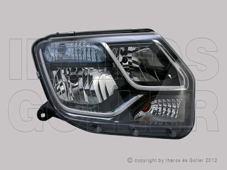 Dacia Duster 2013.06.01-2017.12.01 Fényszóró H7/H1 jobb -15.01 DEPO (141H)