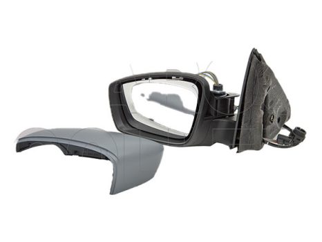 Skoda Fabia (NJ) 2014.10.01-2018.07.29 Visszapillantó tükör bal, bowdenes állítás, domború, villogós, fényezendő (149F)