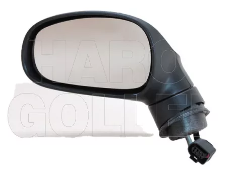 Seat Leon 2005.09.01-2009.02.28 Visszapillantó tükör bal, elektromos  állítható, aszférikus, fűthető, fényezendő (0UCS)