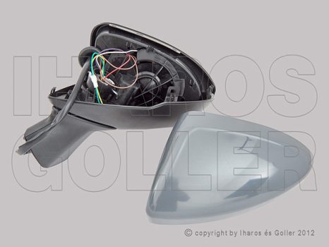 Opel Astra K/1 2015.06.01-2019.07.02 Visszapillantó tükör bal, el. állíth.,fűth.,aszf.,fény., beh. (1CF3)