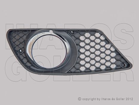 Mercedes C (W204) 2007.01.01-2016.12.31 Rács az első lökh.-ba bal, krómos, ködl. (AMG)  (19JI)