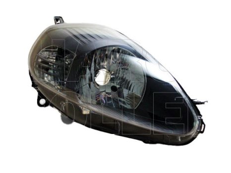 Fiat Grande Punto 2005.10.01-2009.11.30 fényszóró H4 jobb, fekete házas 08.10-ig (motorral) DEPO (15D4)