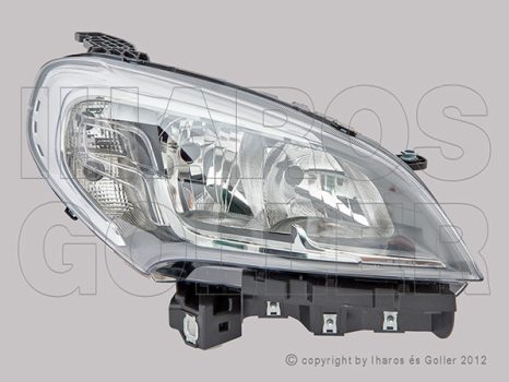 Fiat Doblo 2015.01.01- Fényszóró 2H7+nappali fény jobb (motorral) DEPO (19KP)