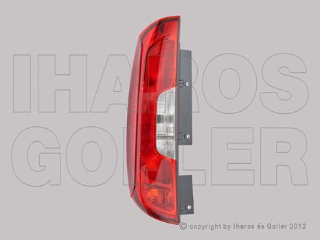 Fiat Doblo 2015.01.01- Hátsó lámpa üres bal (dupla h. ajtós) SZGK (1AAA)