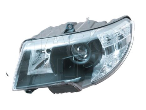 Skoda Superb 2008.11.01-2013.05.25 fényszóró H7/H3 bal, fekete házas TUNING (motorral) DEPO (03N5)