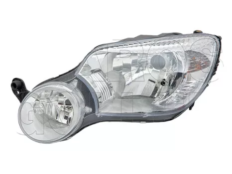 Skoda Yeti 2009.11.01-2013.08 fényszóró H4 bal (motorral) "Yeti" logo nélk.DEPO (0MBW)