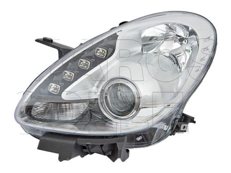 Alfa-Romeo Giulietta 2010.04.01-2016.05.30 Fényszóró H7/H1 bal LED króm házas (motorral) DEPO (0NHW)