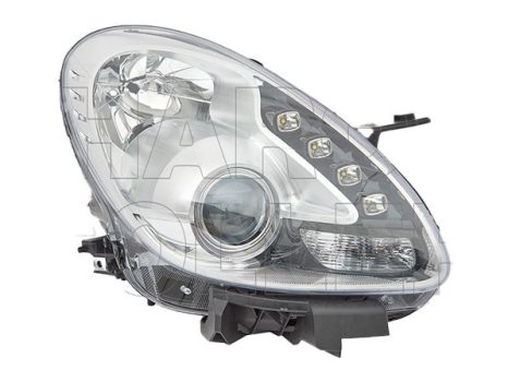 Alfa-Romeo Giulietta 2010.04.01-2016.05.30 Fényszóró H7/H1 jobb LED króm házas(motorral) DEPO (0NII)