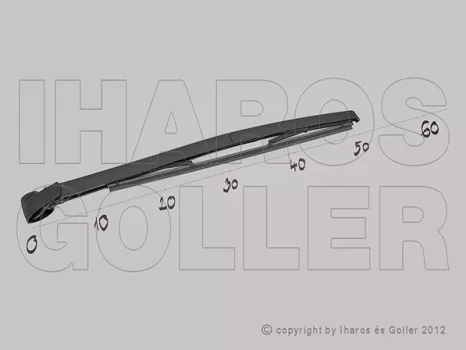 Skoda Fabia 1999.08.01-2007.04.30 Hátsó ablaktörlő kar lapáttal 365mm (kombi) (12BM)