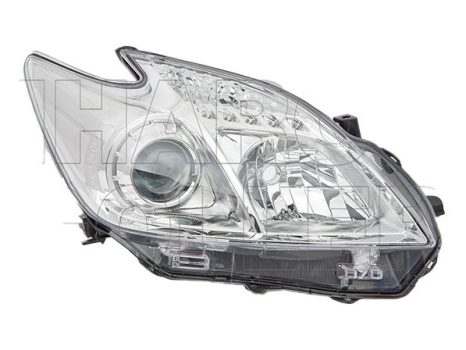 Toyota Prius 2010.01.01-2012.04.30 Fényszóró H11/HB3 jobb, króm házas (motorral) TYC (1DTS)