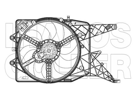 Opel Corsa D 2006.09.01-2011.02.28 Hűtőventilátor kpl. (1.3,1.7 CDTi) (0V87)